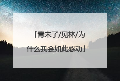 青未了/见林/为什么我会如此感动