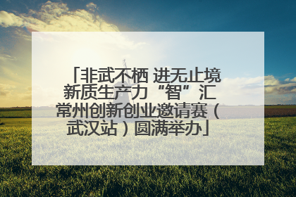 非武不栖 进无止境 新质生产力“智”汇常州创新创业邀请赛（武汉站）圆满举办