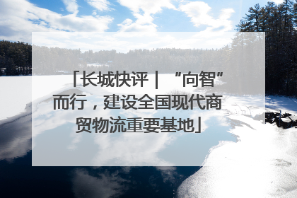 长城快评｜“向智”而行，建设全国现代商贸物流重要基地