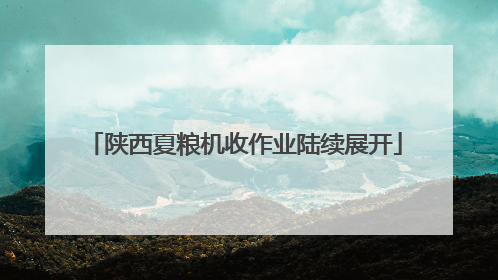 陕西夏粮机收作业陆续展开