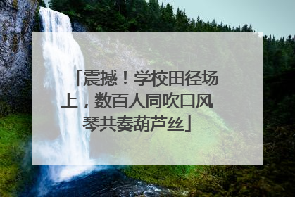 震撼！学校田径场上，数百人同吹口风琴共奏葫芦丝