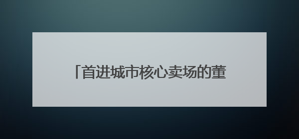 首进城市核心卖场的董明珠健康家，正撕下“格力=空调”的标签