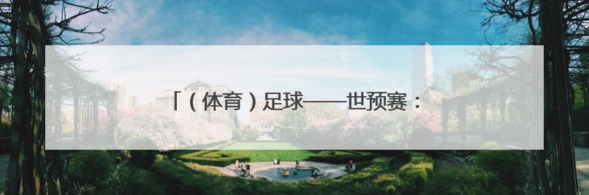（体育）足球——世预赛：中国队对阵巴林队（3）