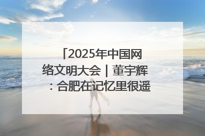 2025年中国网络文明大会｜董宇辉：合肥在记忆里很遥远也很亲切