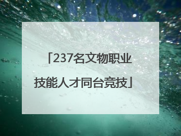 237名文物职业技能人才同台竞技