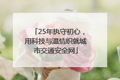 25年执守初心，用科技与温情织就城市交通安全网