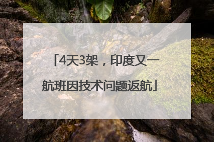 4天3架，印度又一航班因技术问题返航