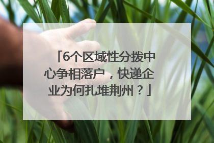 6个区域性分拨中心争相落户，快递企业为何扎堆荆州？