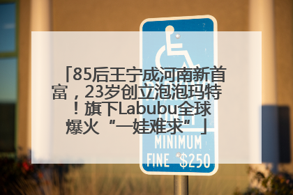 85后王宁成河南新首富，23岁创立泡泡玛特！旗下Labubu全球爆火“一娃难求”