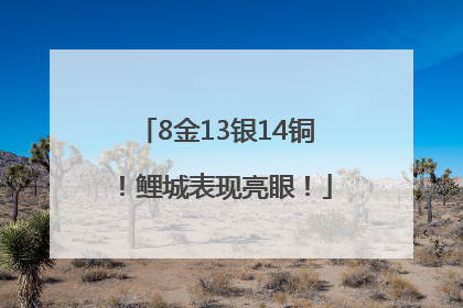 8金13银14铜！鲤城表现亮眼！