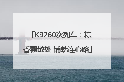 K9260次列车：粽香飘散处 铺就连心路